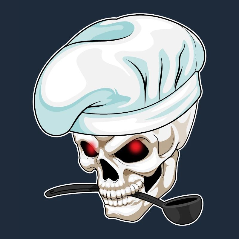 Skull Cook Cooking Spoon