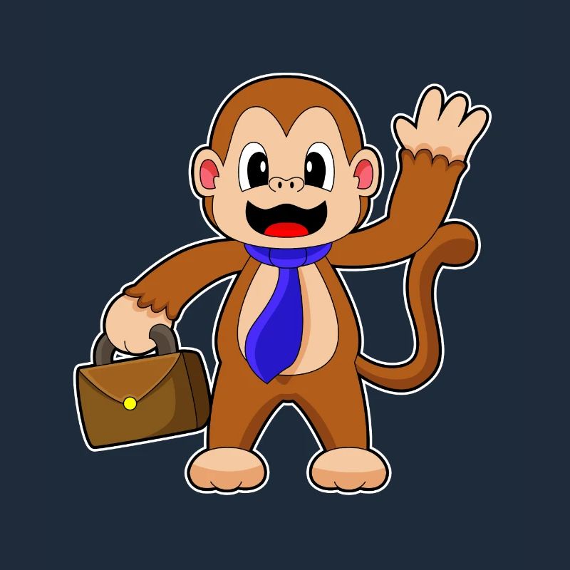 Porte-documents Monkey Entrepreneur
