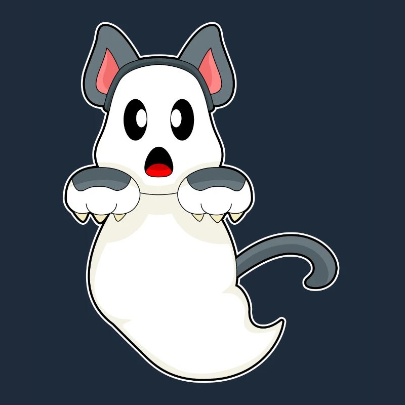 Cat Halloween Ghost