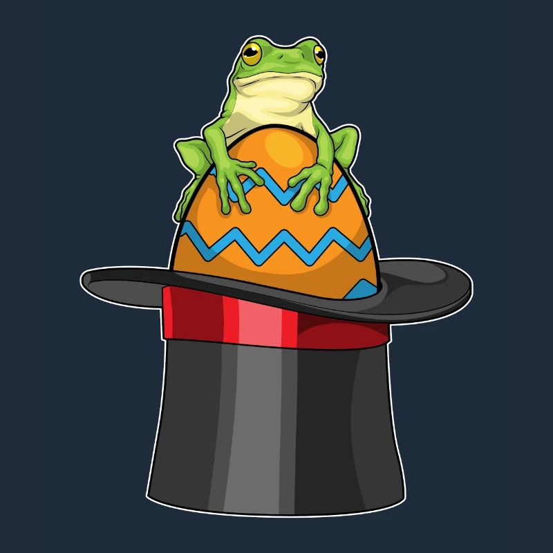Frog Easter Easter Egg Cylinder