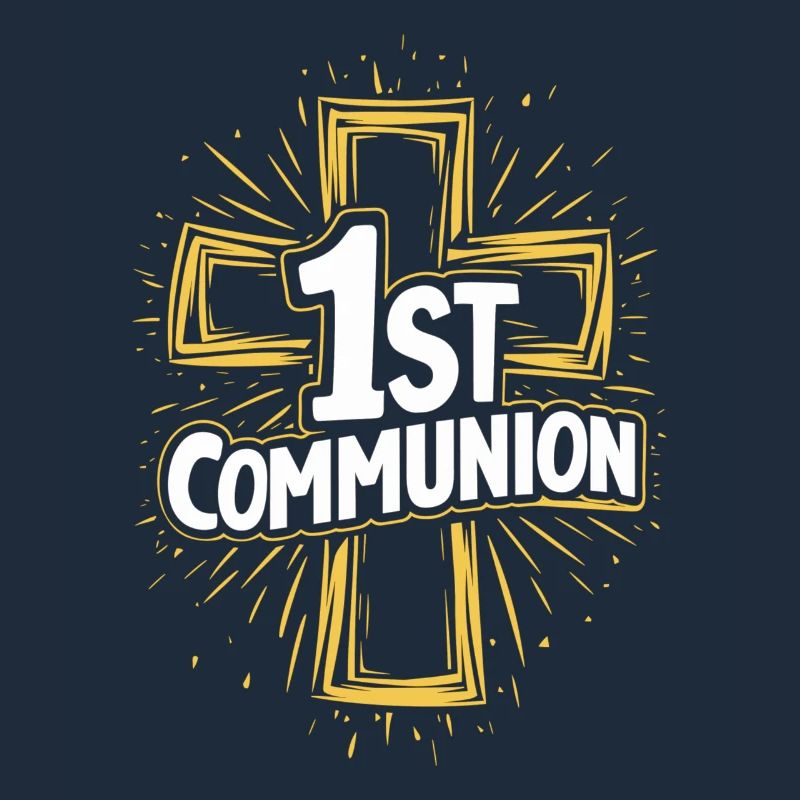 Conception de la croix de première communion