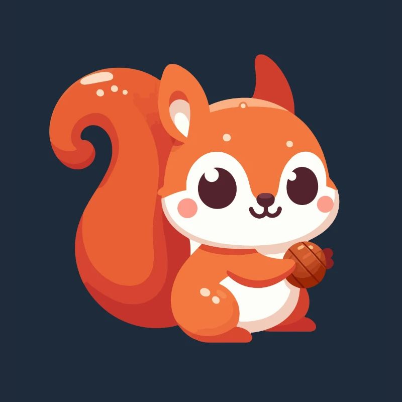 Chibi Eichhörnchen Kawaii