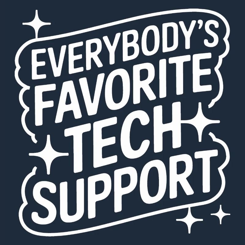 Technischer Support Computerfreak Nerd