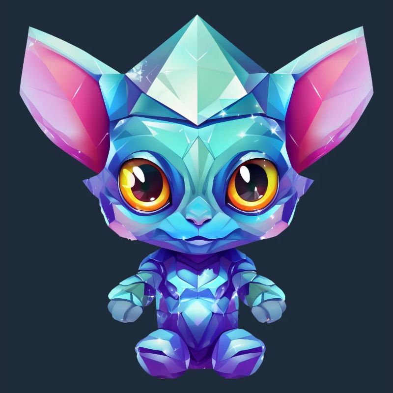 Polygons Alien Mythical Creatures - Rainbow Colors &