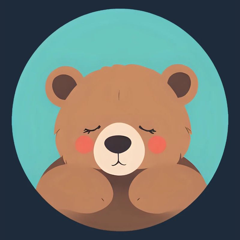 Cuddle-Ready Teddy Bear with Pink Cheeks