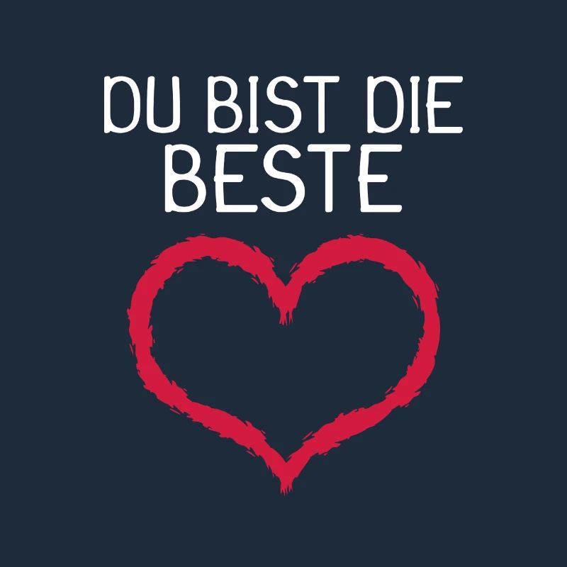 Du bist die Beste Herz Geschenk