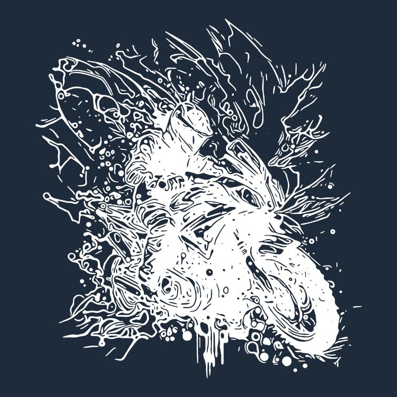 Terrain Splash Wave Motorcycling Motorcycle Style