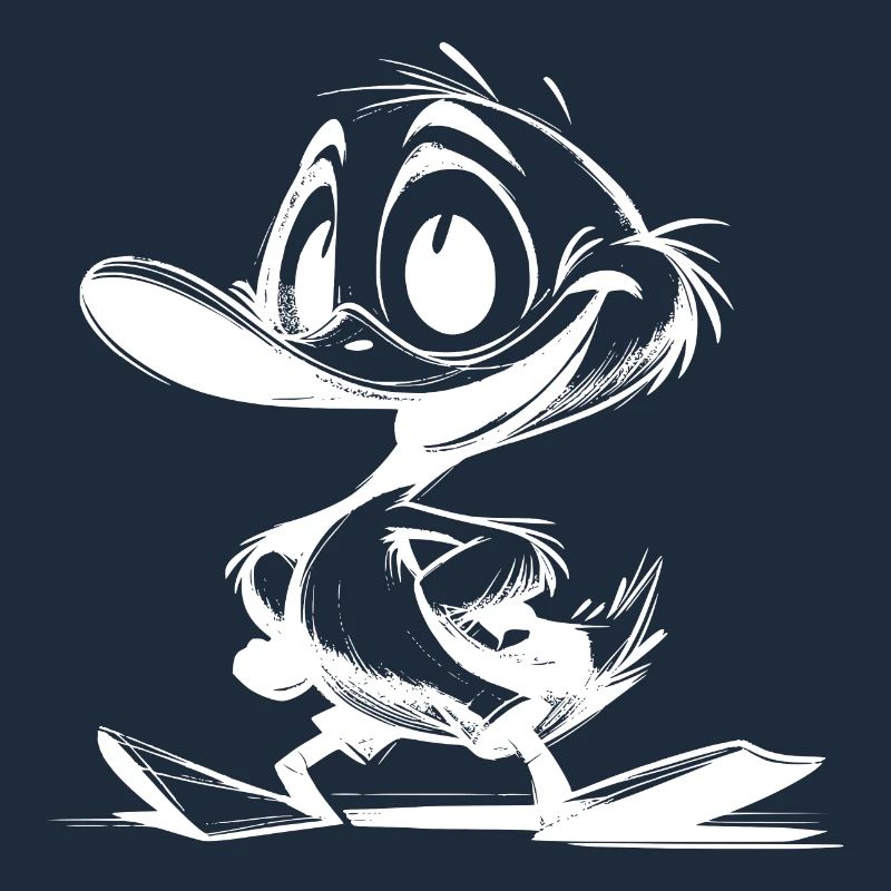 Dessin d’un bébé canard avec un énorme bec
