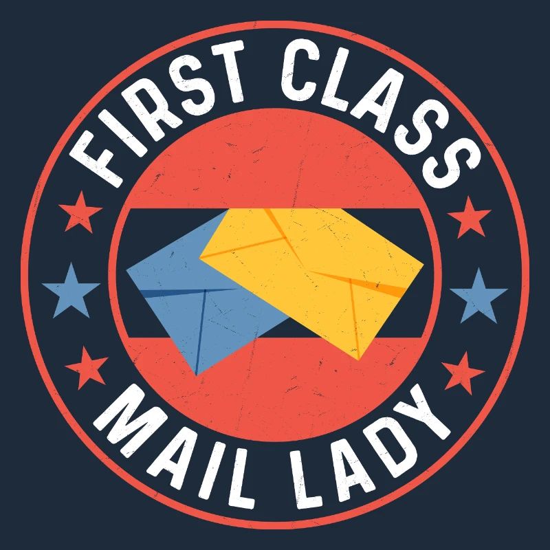 First Class Mail Lady Mail Postal Worker
