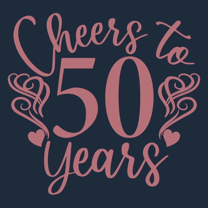 Cheers To 50 Years - Geburtstags- oder Jubiläumsgeschenk