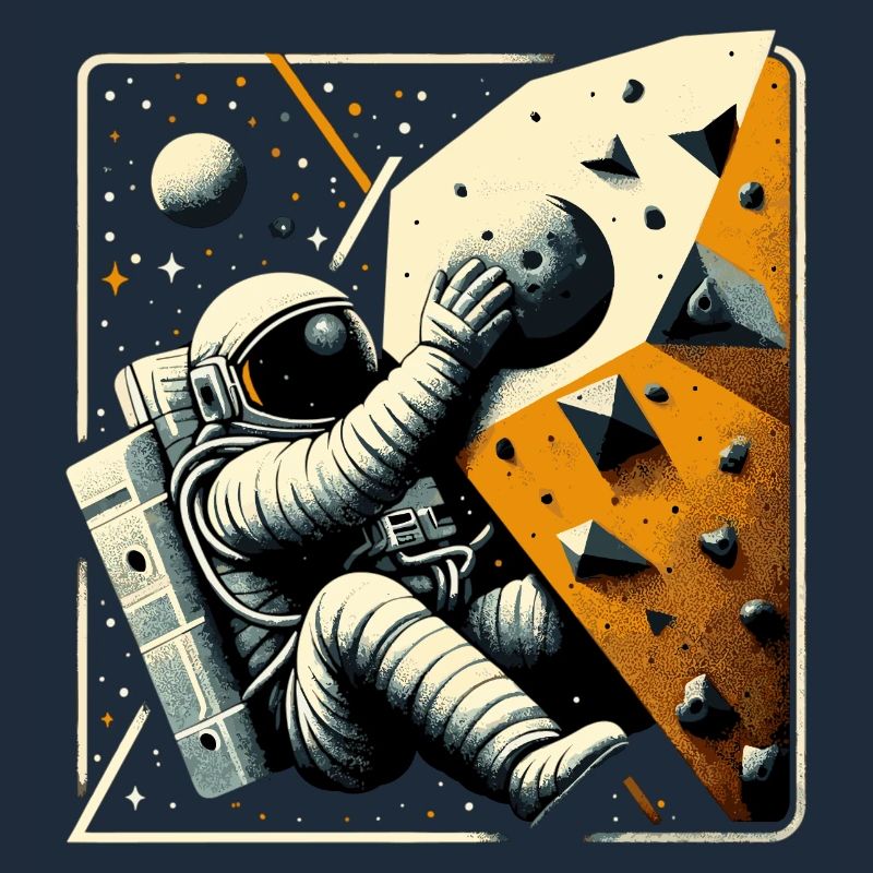 Bouldering Astronaut Spaceman Gift