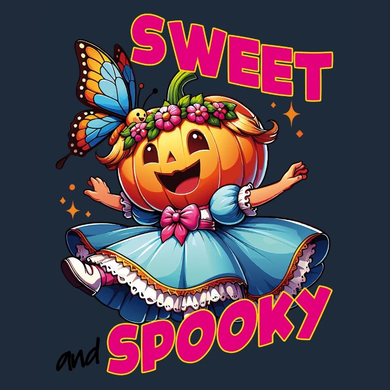 Cute Halloween Princess with Butterfly
