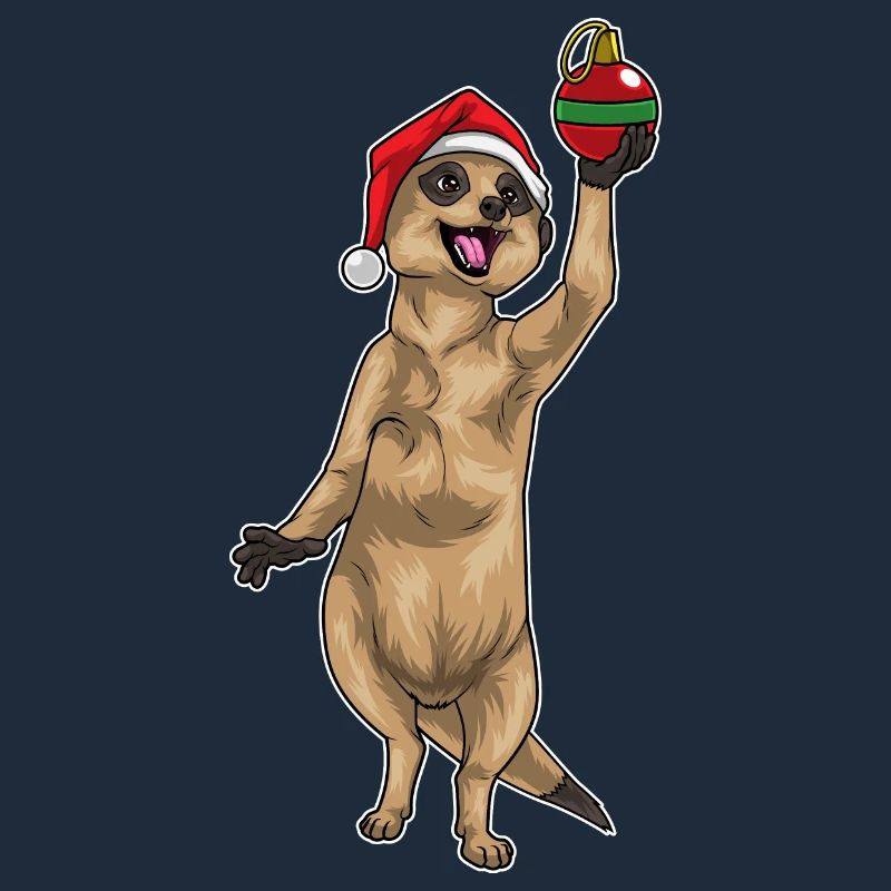 Erdmännchen Weihnachten Weihnachtskugel