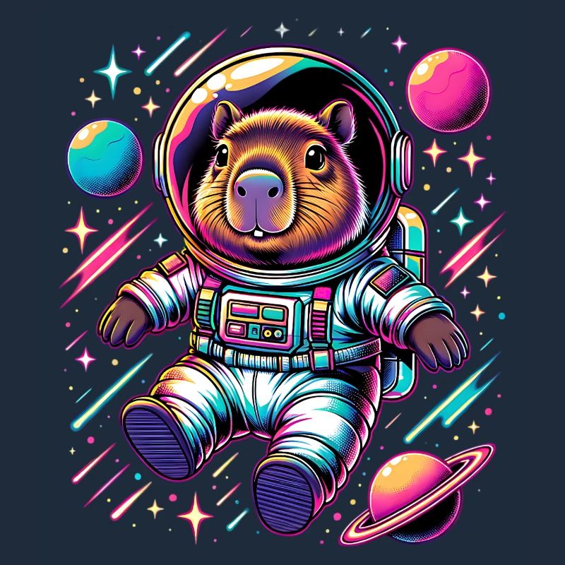 Capybaras Mignon Capybara Astronaute