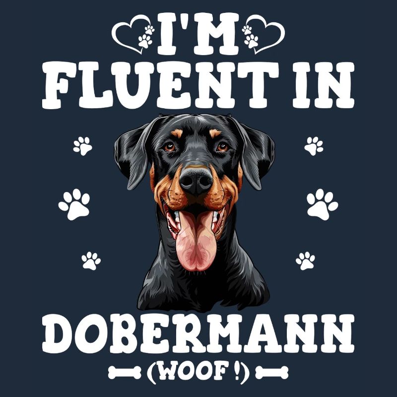 Parler Le Dobermann Humour Chien Dobermann