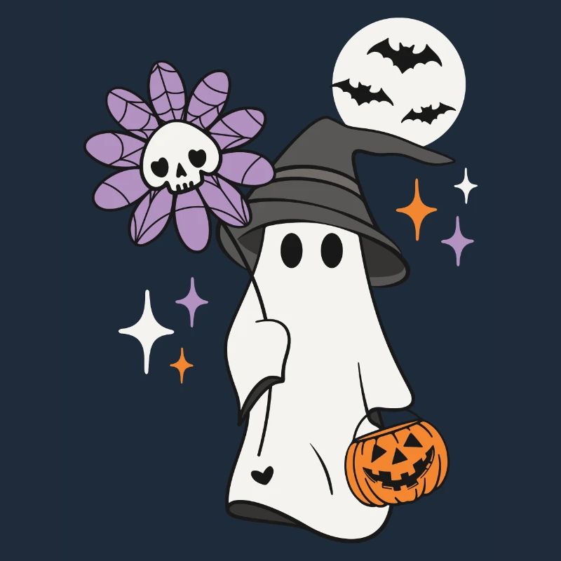 Halloween Geist Kürbis Süßes oder Saures