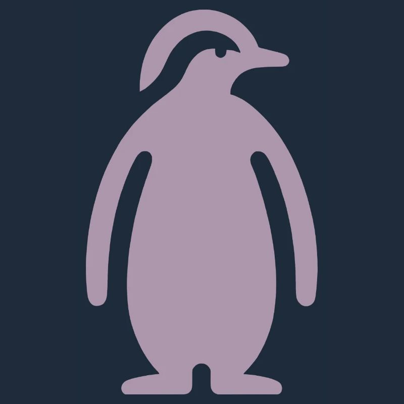 Pinguin Silhouette Elegantes Design