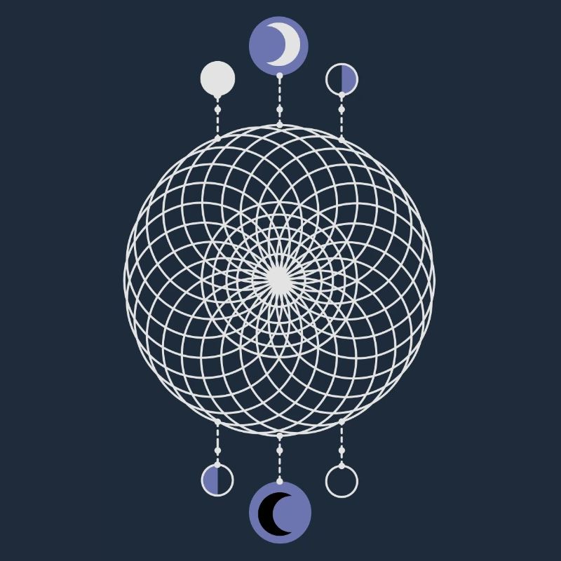 Geometric Pattern Moon Phases