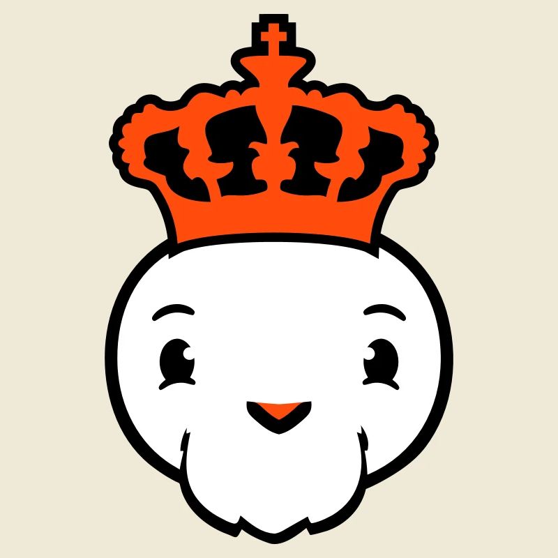 Bird King Crown Ruler Beard Old Kingdom