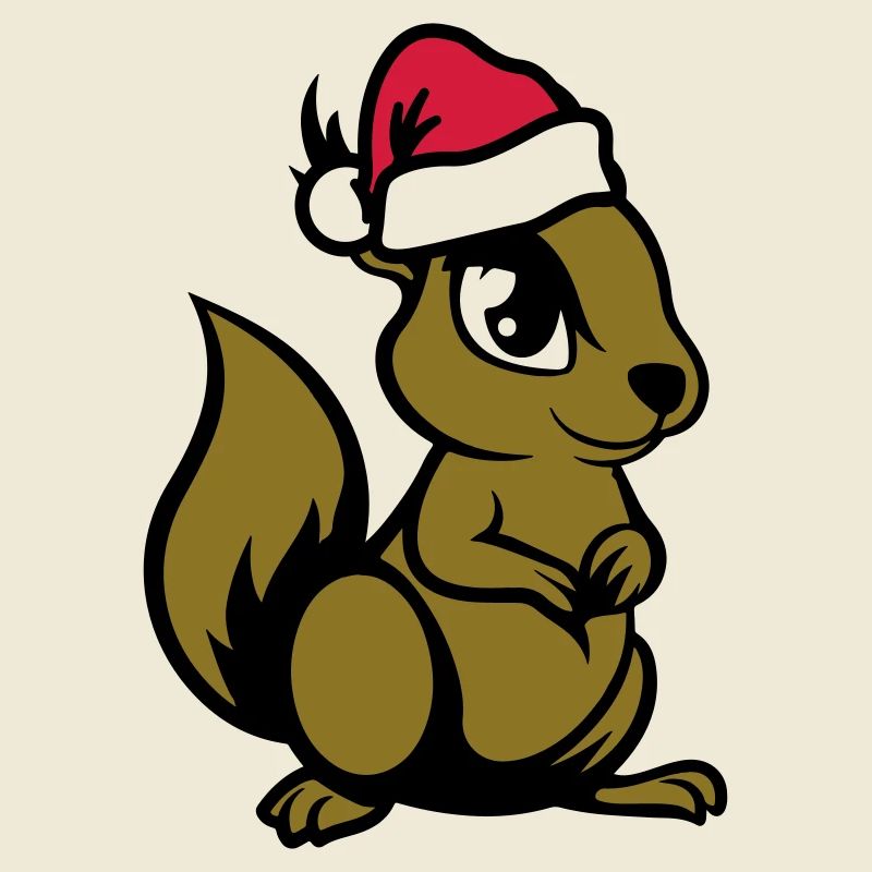 Squirrel Comic Animal Christmas