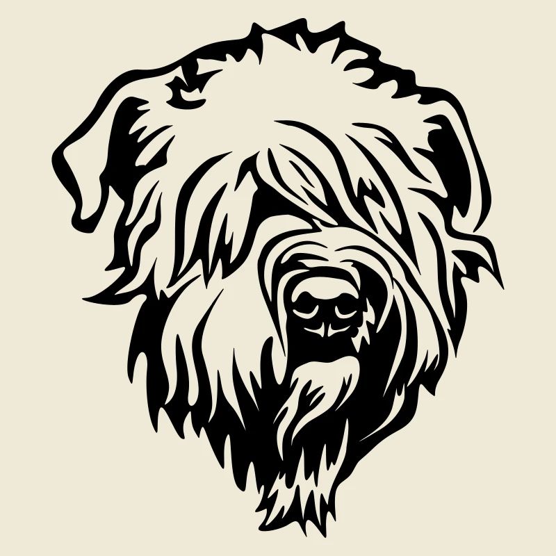 Wheaten Terrier Kopf