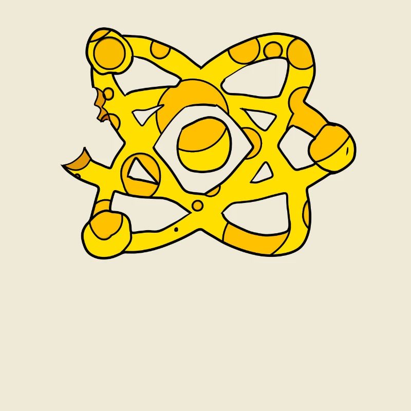 Atom Cheese Symbol Science Scientific