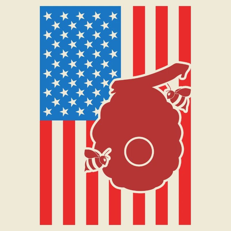 Apiculture Drapeau US