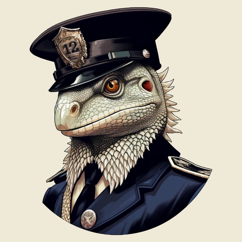 Polizei Eidechsen