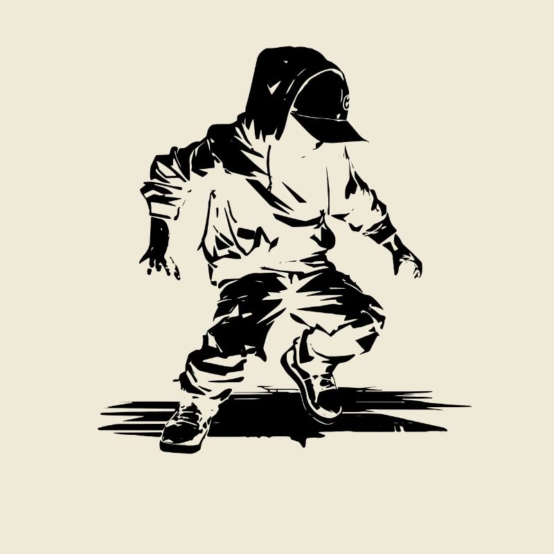 Breakdance Dancer Illustration