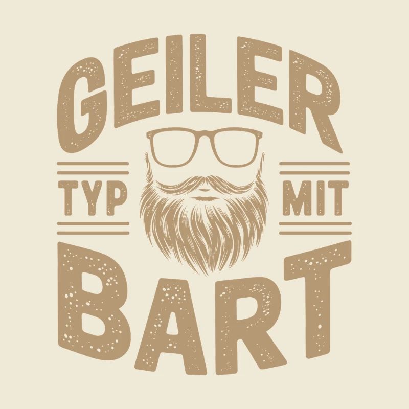 Geiler Typ Mit Bart Bartträger Barbier Vollbart