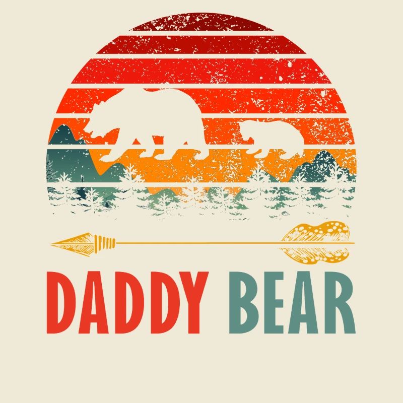Daddy Bear Wild Forest Sunset Design