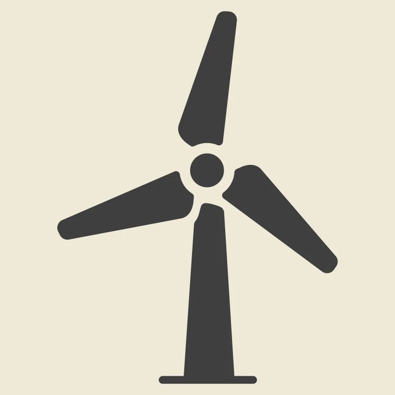 Wind Turbine Icon Logo