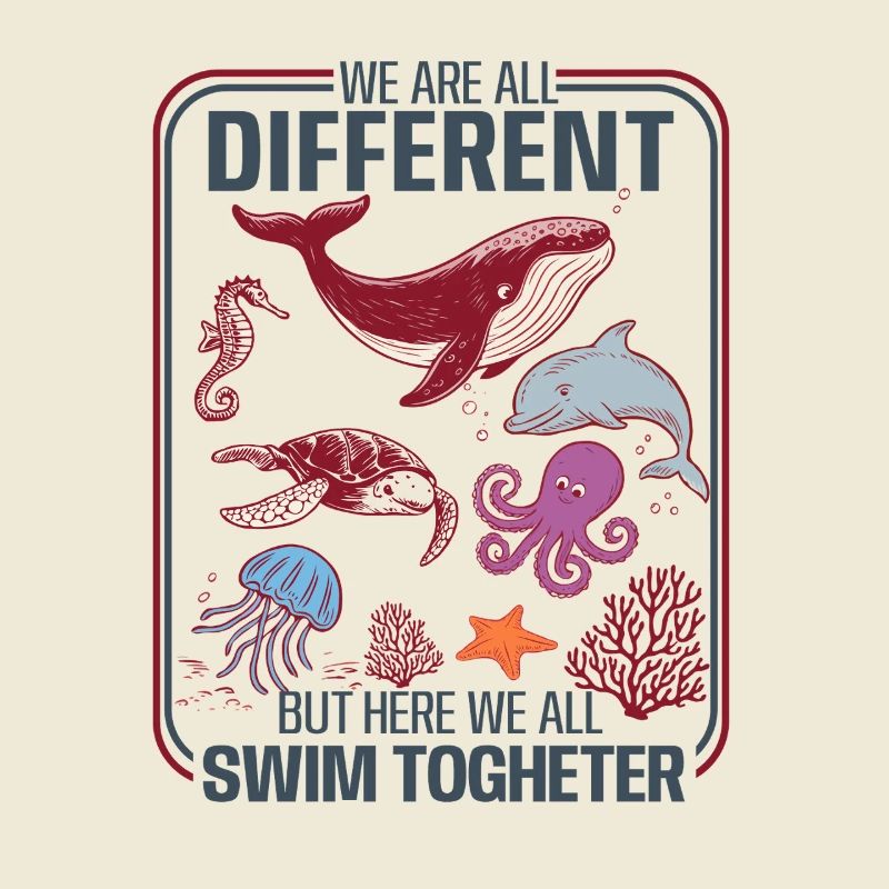 Underwater Diversity Unity Design