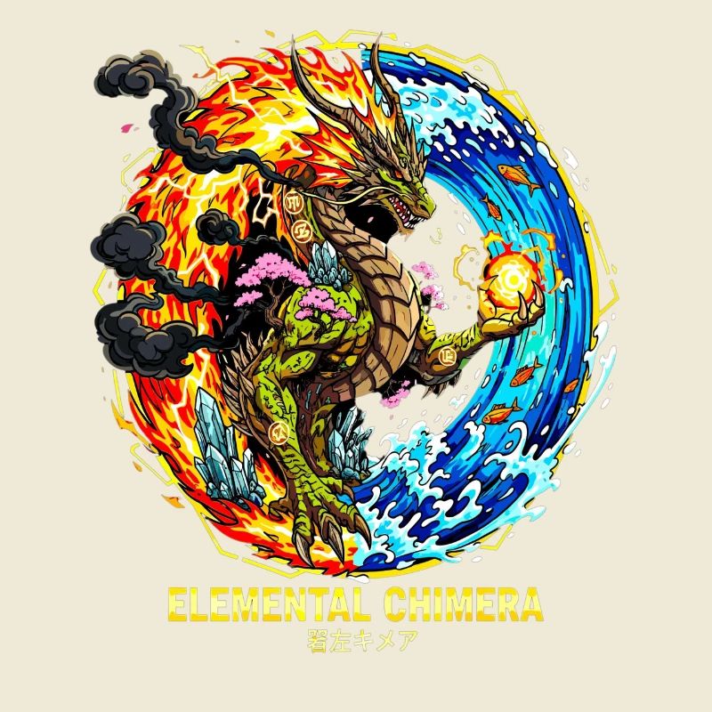 Elemental Chimera | Drache der 3 Elemente