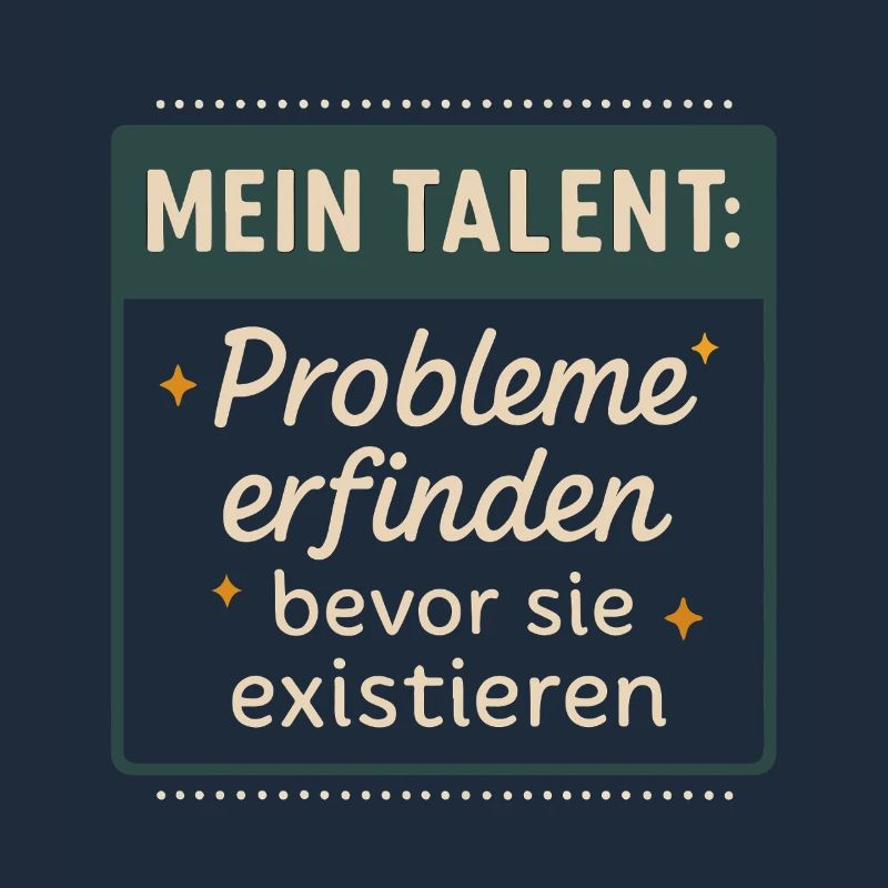 Talent! Inventing problems before they exist