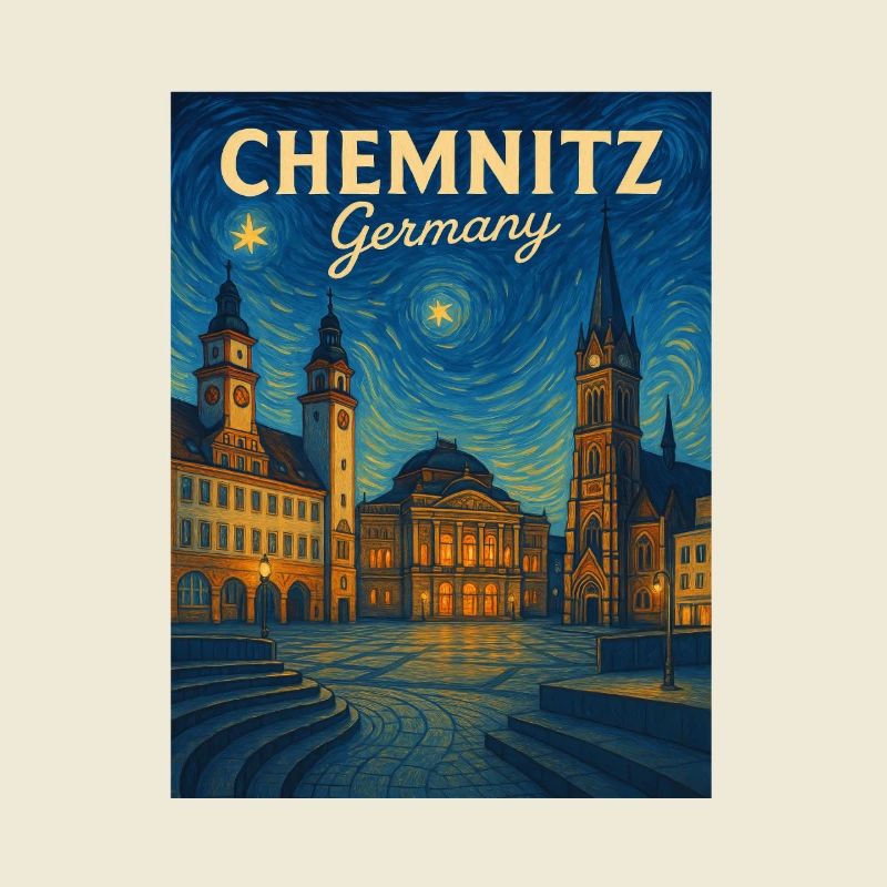 Chemnitz Night Light Plaza