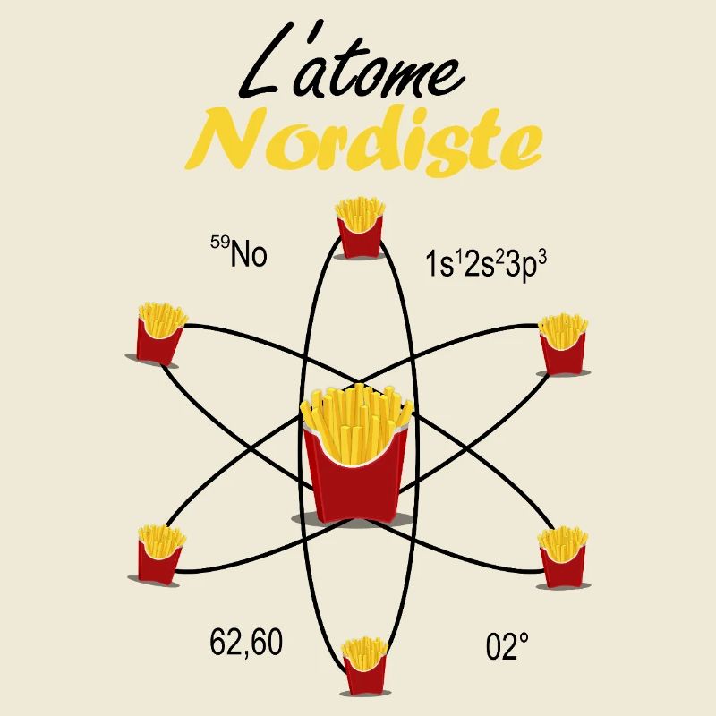 Nördliches Atom Geschenk Ch'ti Science Pride Emblem