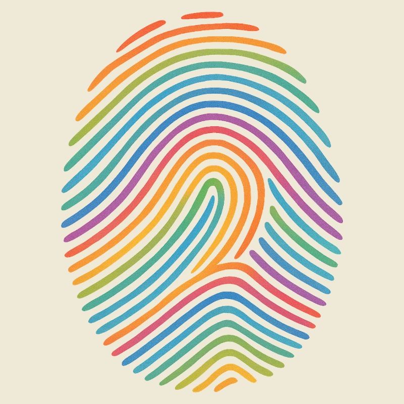 Rainbow Fingerprint Pattern | Diversity