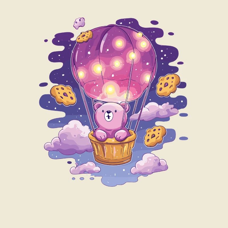 Bear balloon in cookie heaven