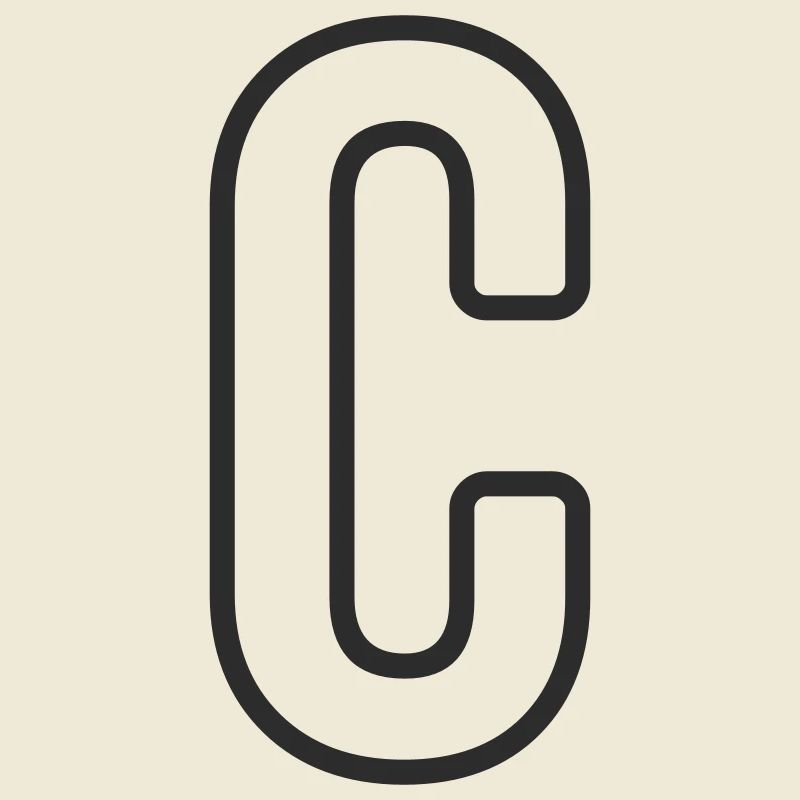 Buchstabe C Typodesign