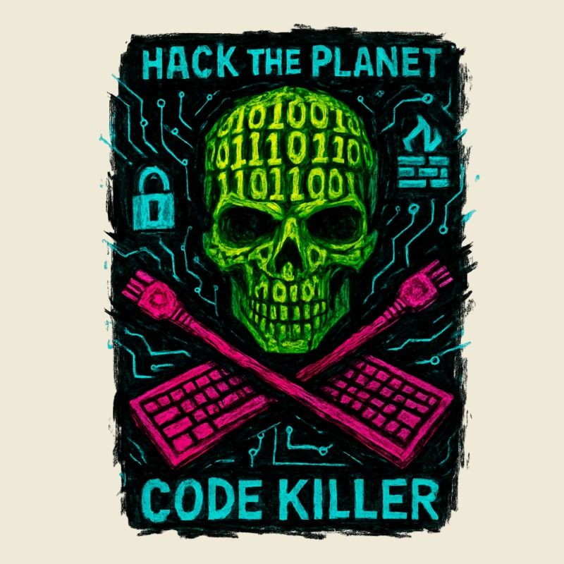 Hack the Planet Code Killer - Cyber Security