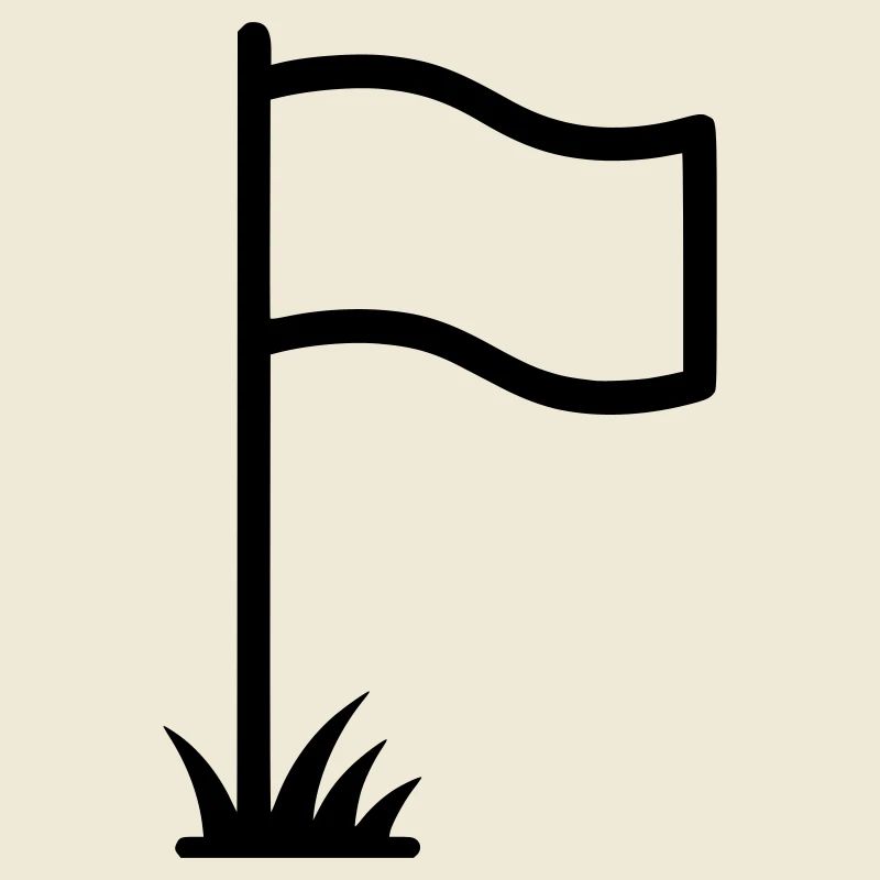 Corner Flag Football Stadium Symbol Vector