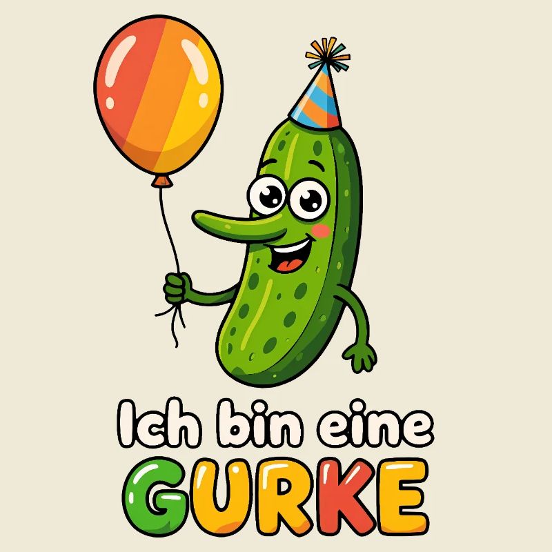 Gurke Kostüm Ich bin eine Gurke Karneval Fasching