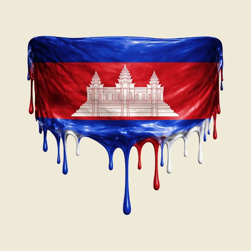 Angkor Wat Drop Flag
