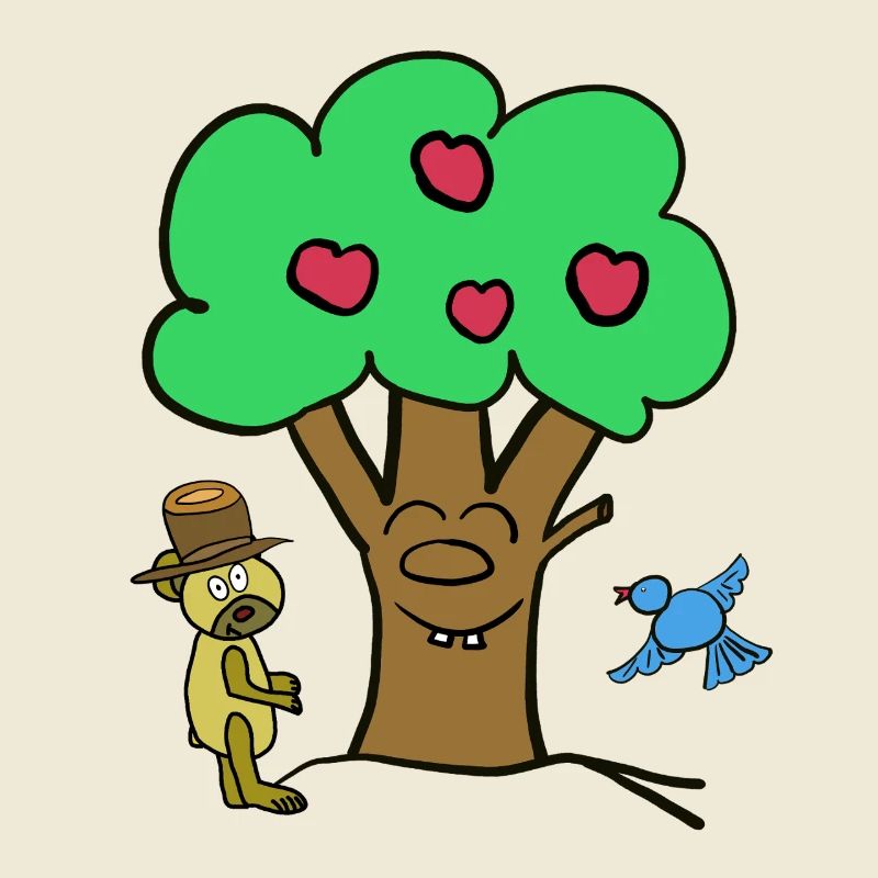 Apple Tree Tree Teddy Bear Summer Child