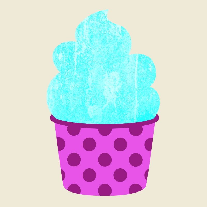 Eis Eiscreme Eiskrem Dots Punkte Softeis Sommer
