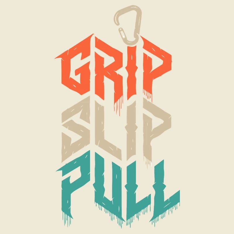 Grip Slip Pull Climbing Grunge