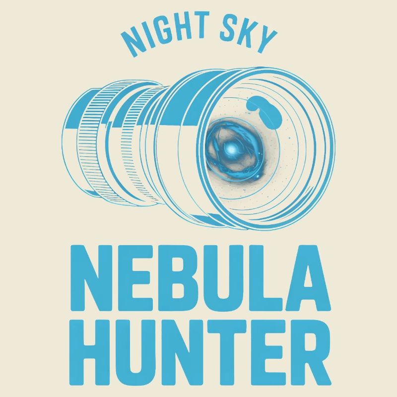 Nebula Hunter Night Sky Teleskop-Tee