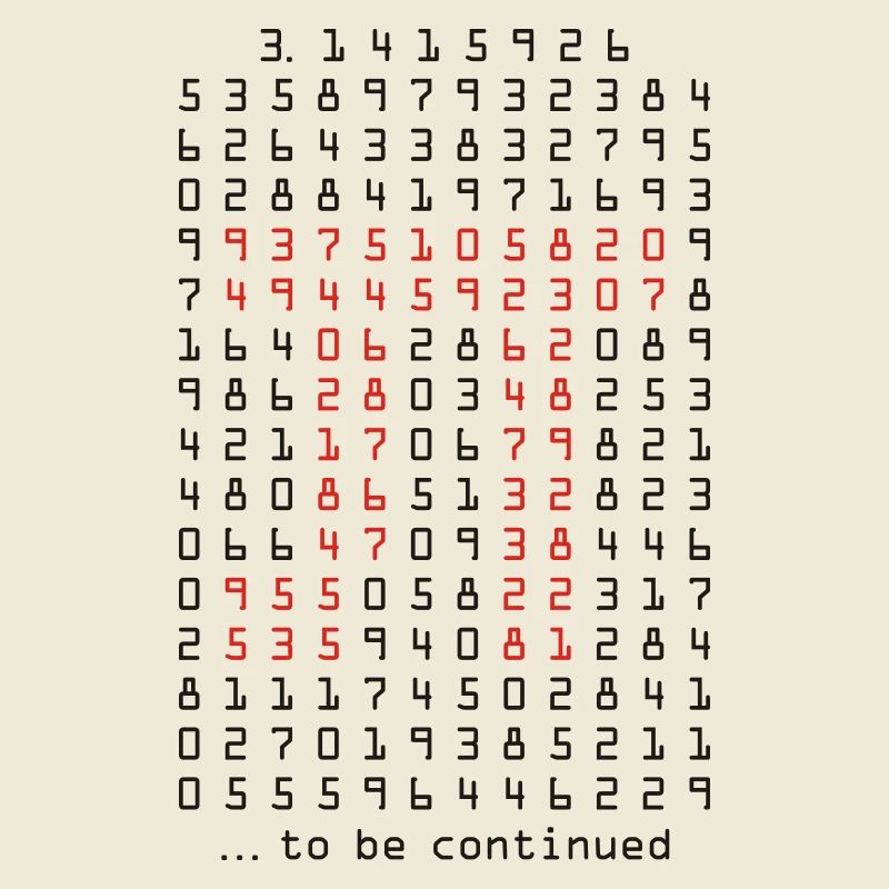 pi - 3,14159265 - nerd - mathematik