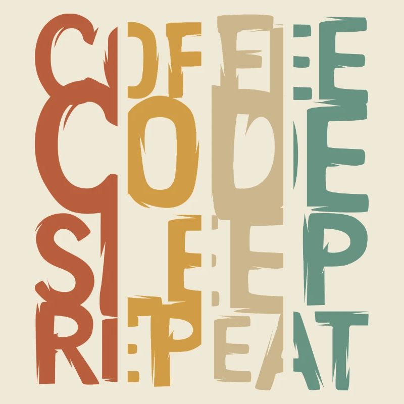 Coffee Code Sleep Repeat – Entwickler Design